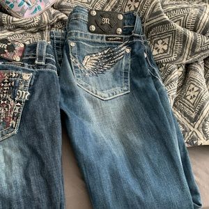 Three pairs of miss me jeans